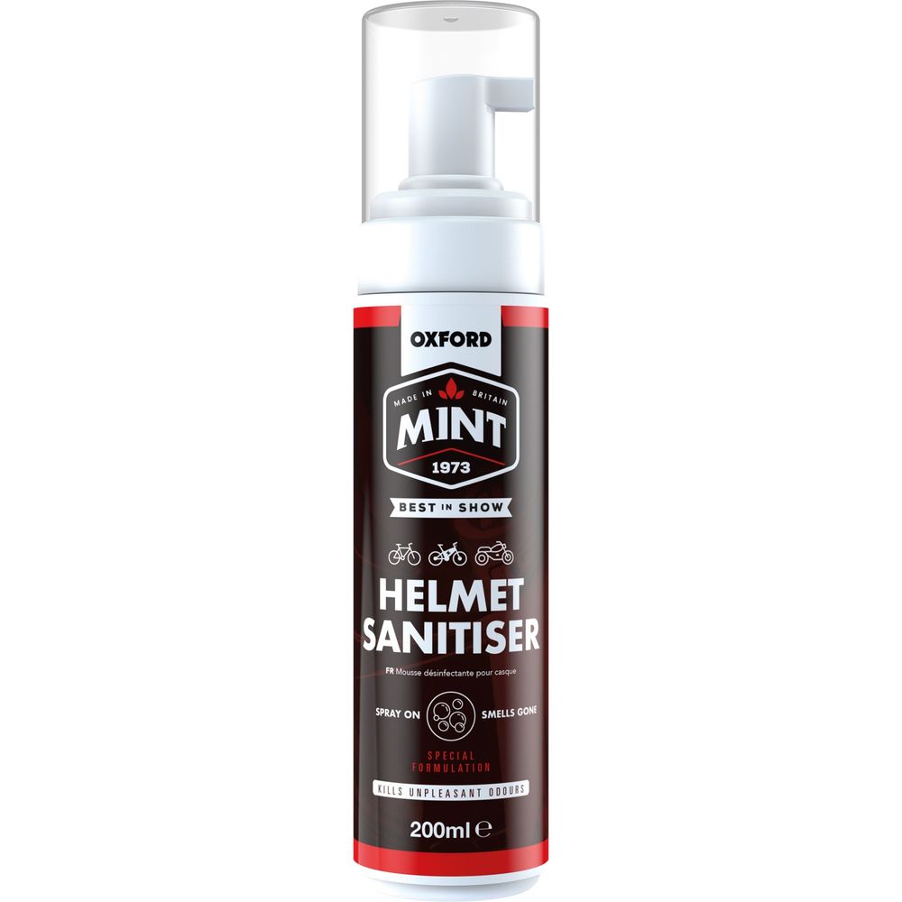 Oxford Mint Sanitiser Foam For Helmets - 200ml - ThrottleChimp