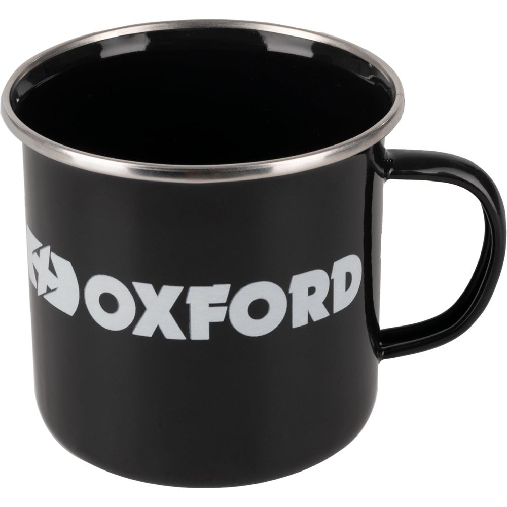 Oxford Enamel Camping Mug Black - 350ml - ThrottleChimp