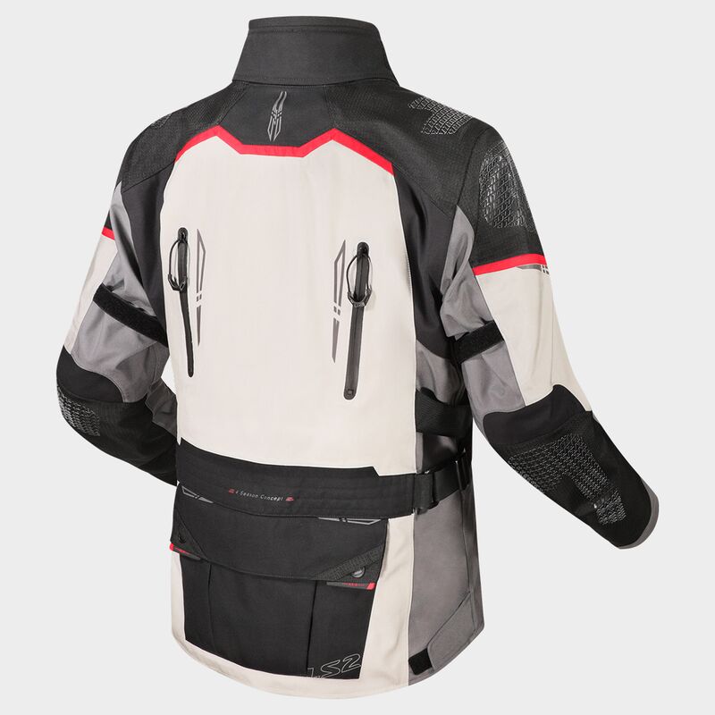 LS2 Apollo Textile Jacket Grey / Black / Red