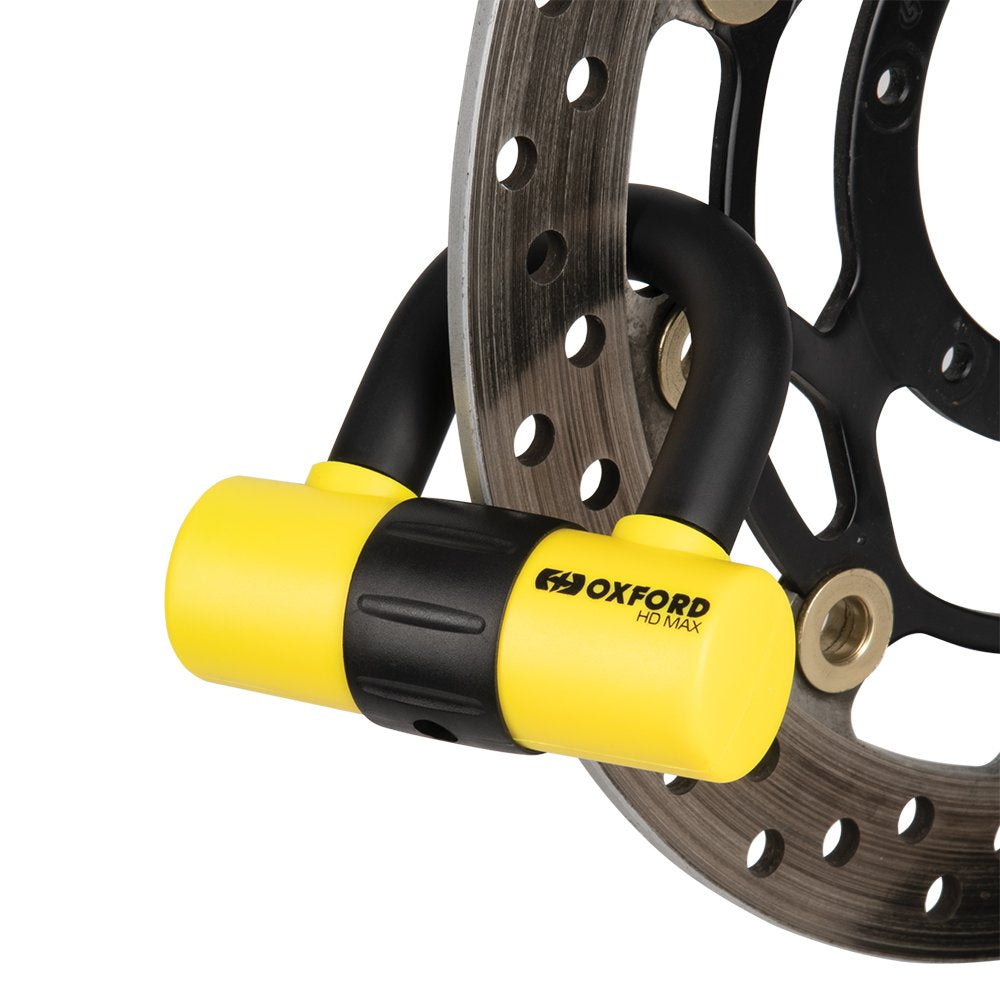 Oxford HD Max Disc Lock Yellow (Image 4) - ThrottleChimp