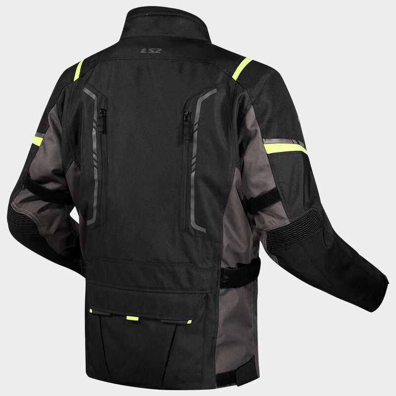 LS2 Narvik Ladies Jacket Grey / Black / Hi-Viz Yellow FREE 1 YEAR Returns, FREE UK Delivery | ThrottleChimp