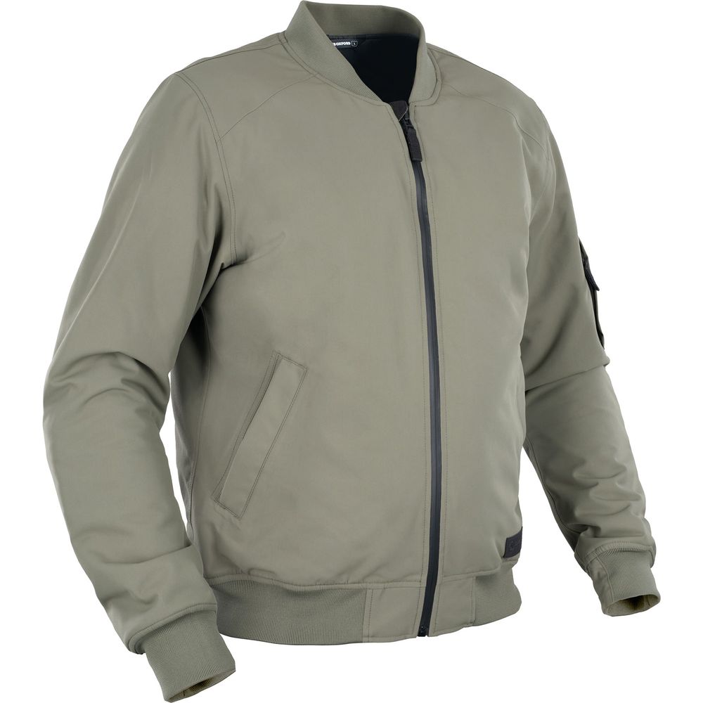 Oxford Bomber Dry2Dry Textile Jacket Khaki - ThrottleChimp