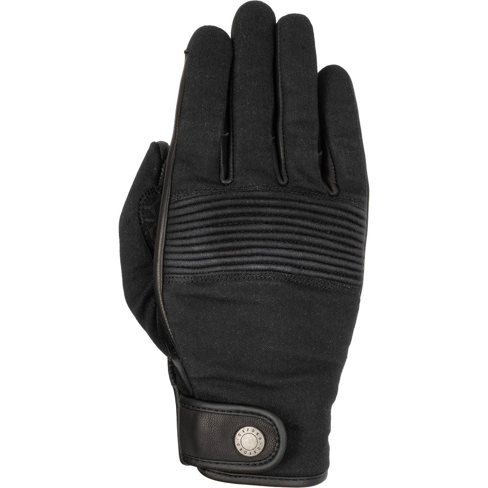 Oxford Kickback Leather Gloves Black - ThrottleChimp