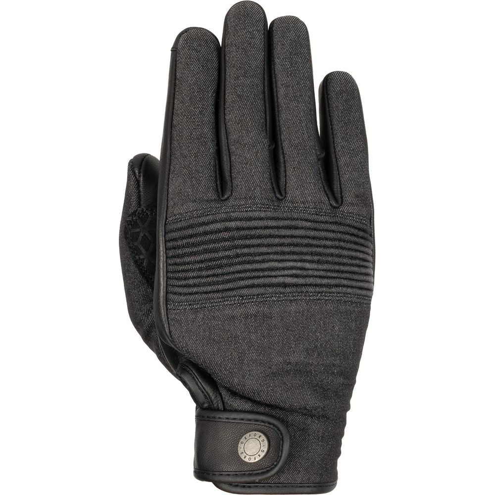 Oxford Kickback Leather Gloves Charcoal Grey - ThrottleChimp