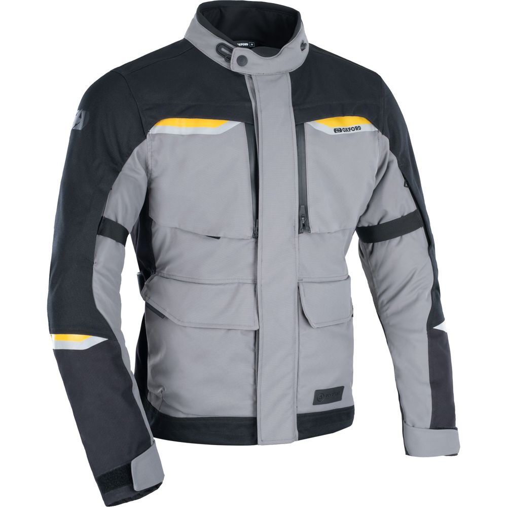 Oxford Mondial 2.0 Textile Jacket Black / Grey - ThrottleChimp