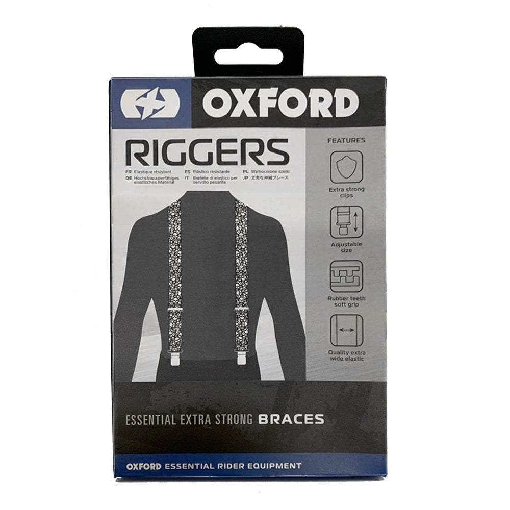 Oxford Riggers Trousers Braces Skulls (Image 3) - ThrottleChimp