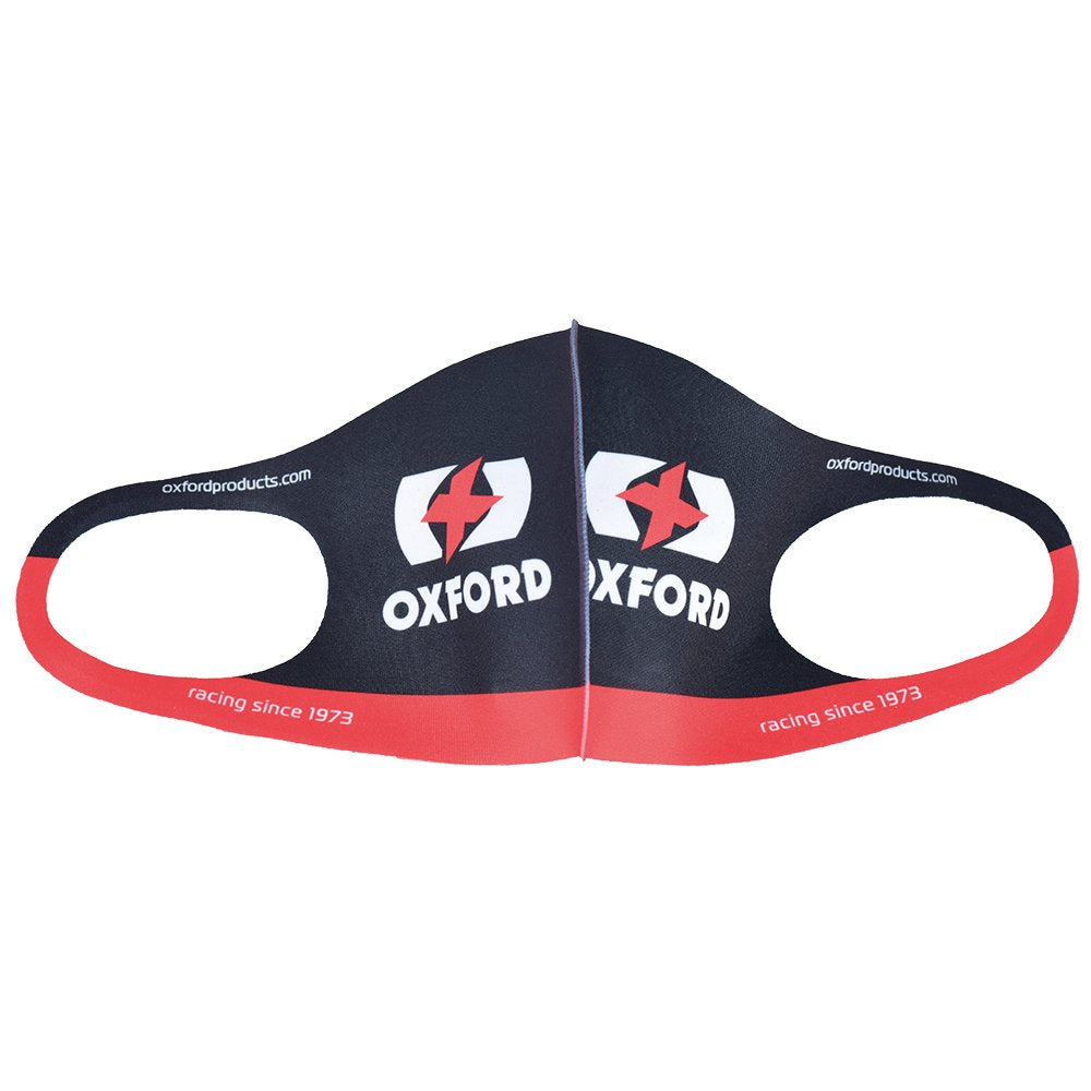 Oxford Team Face Mask Black (Image 4) - ThrottleChimp