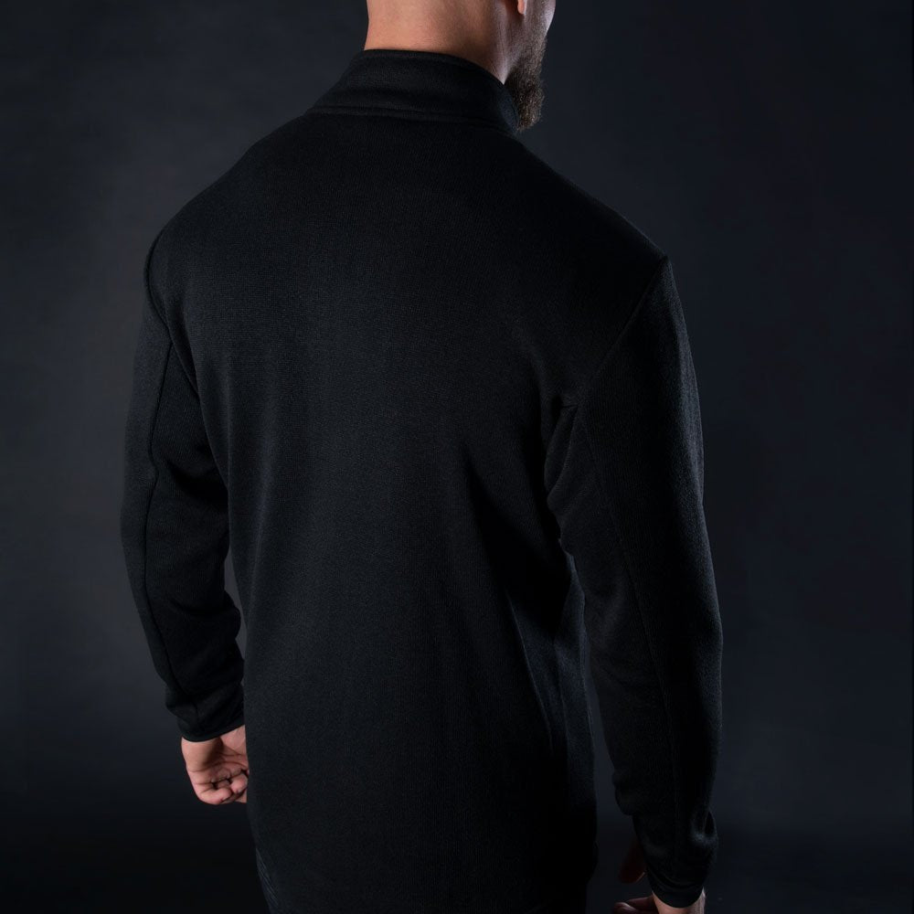 Oxford Advanced Fleece Jacket Black (Image 3) - ThrottleChimp