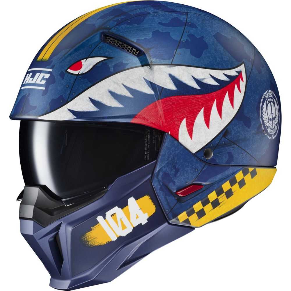 HJC I20 Vanguard Call of Duty Open Face Helmet MC2SF Blue - ThrottleChimp