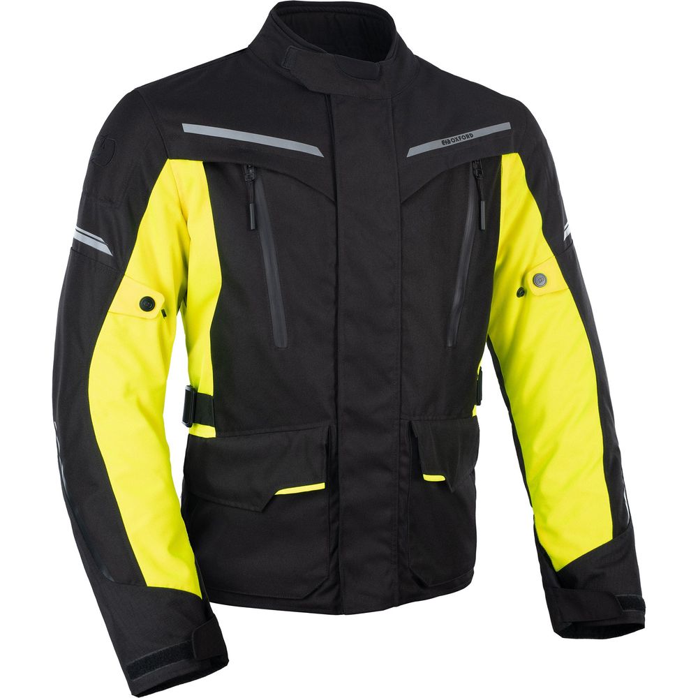 Oxford Metro 2.0 Textile Jacket Black / Fluo Yellow - ThrottleChimp