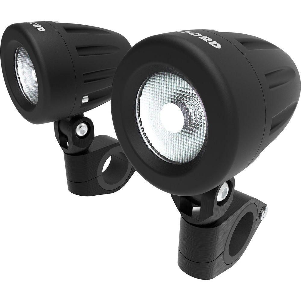 Oxford 10W Auxiliary LED Light Set Black (Image 2) - ThrottleChimp