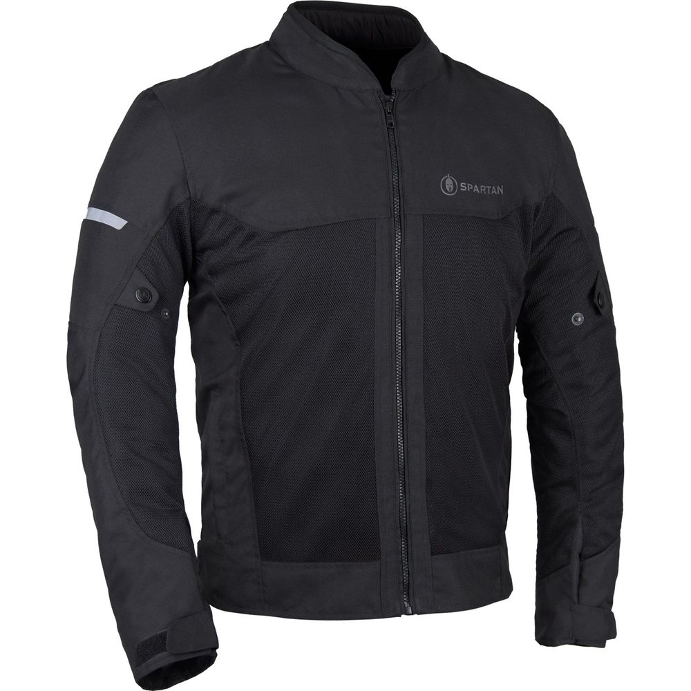 Spartan Air Textile Jacket Stealth Black - ThrottleChimp