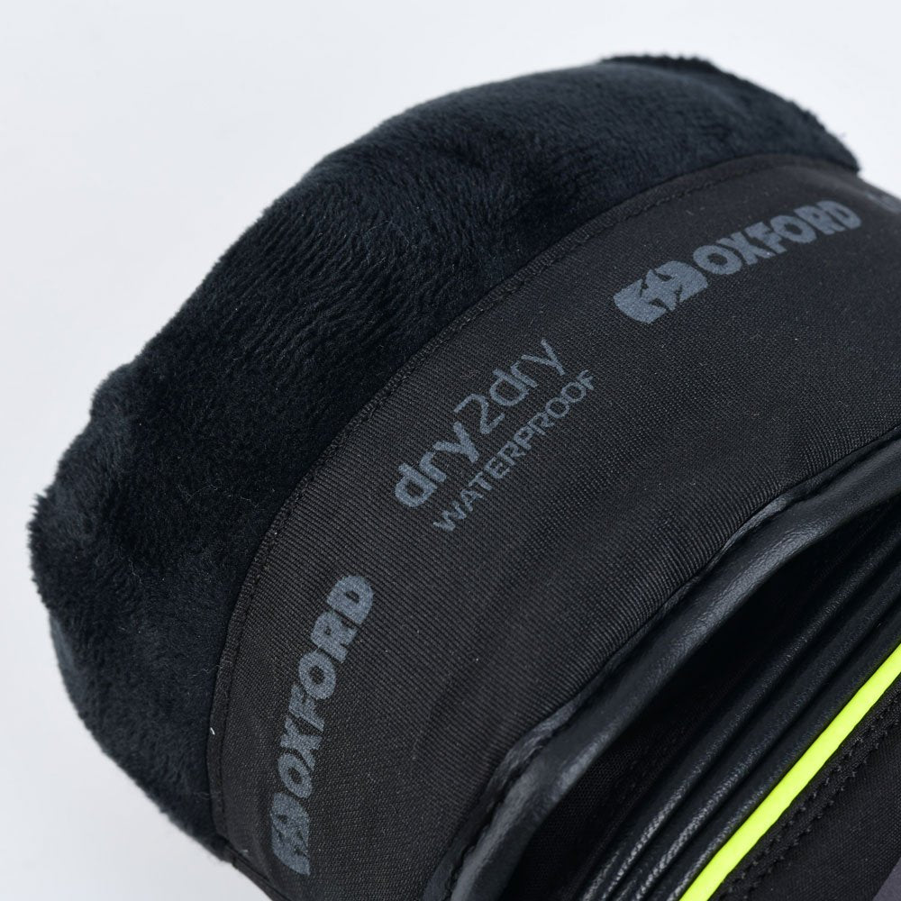 Oxford Polar 1.0 Gloves Black / Fluo Yellow FREE 1 YEAR Returns, FREE UK Delivery | ThrottleChimp