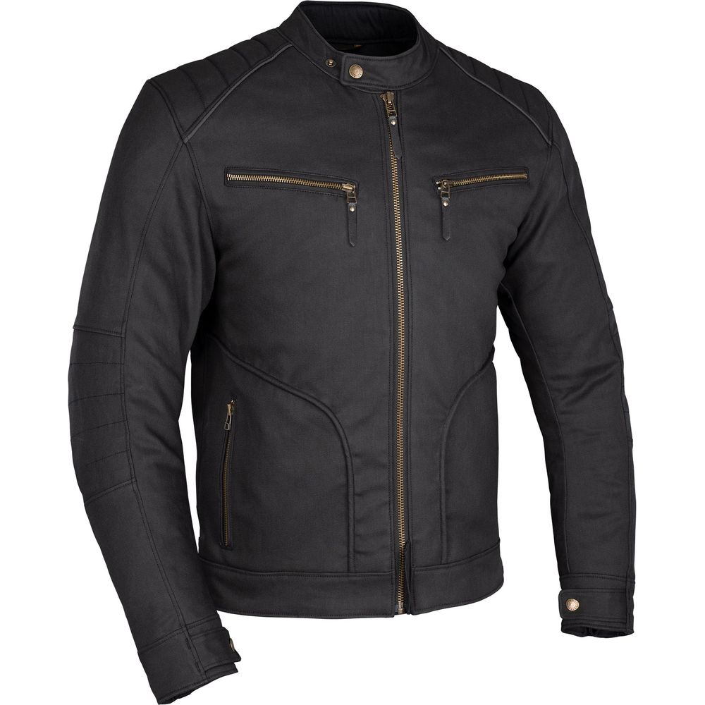 Oxford Holborn Textile Jacket Stealth Black - ThrottleChimp