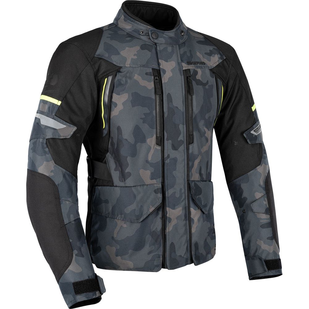 Oxford Calgary 2.0 Dry2Dry Textile Jacket Black / Camo - ThrottleChimp