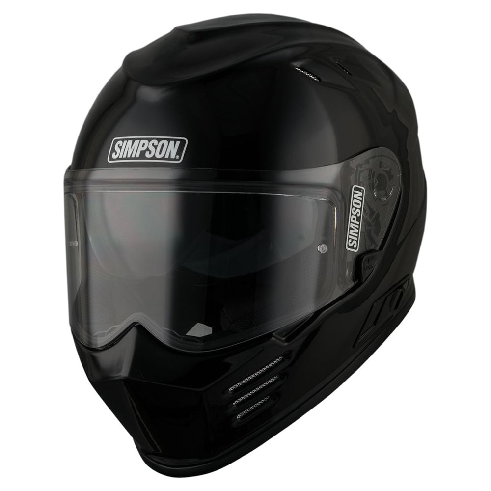 Simpson Venom Solid ECE 22.06 Full Face Helmet Gloss Black - ThrottleChimp