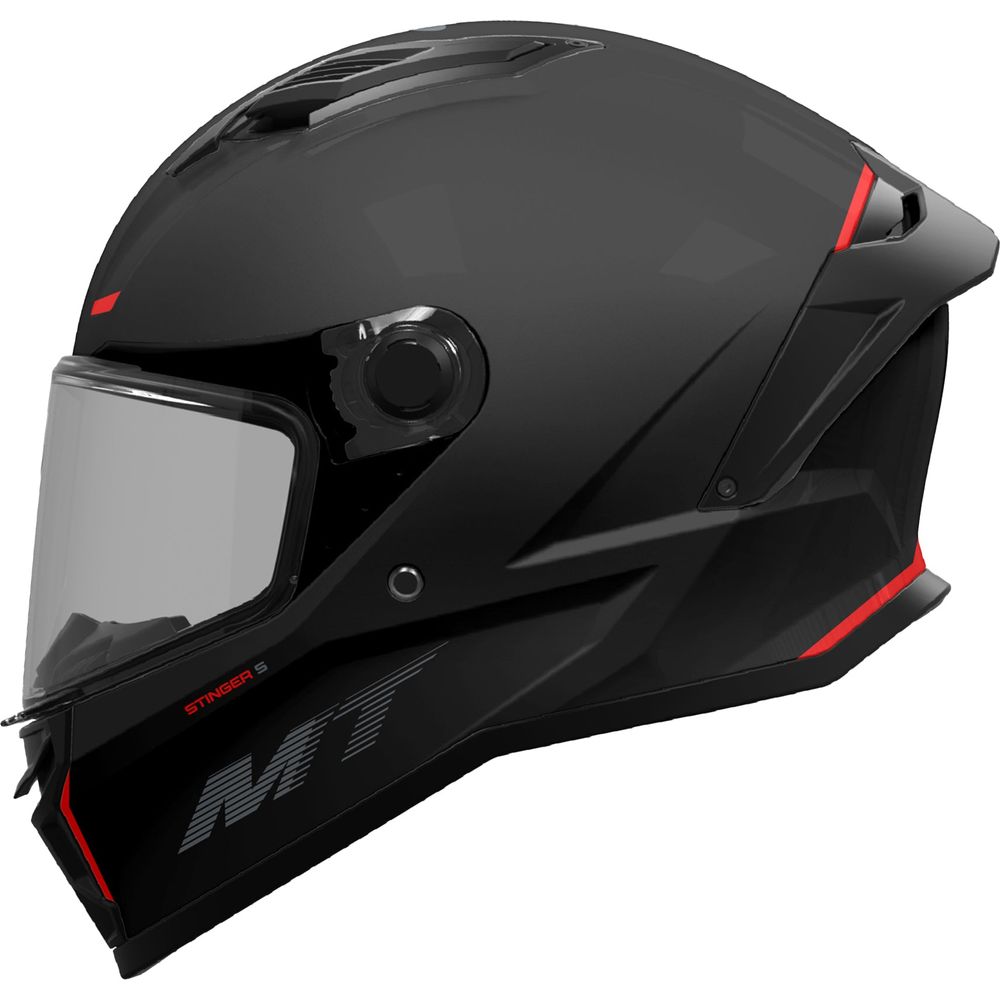 MT Stinger 2 A1 Full Face Helmet Matt Black (Image 2) - ThrottleChimp