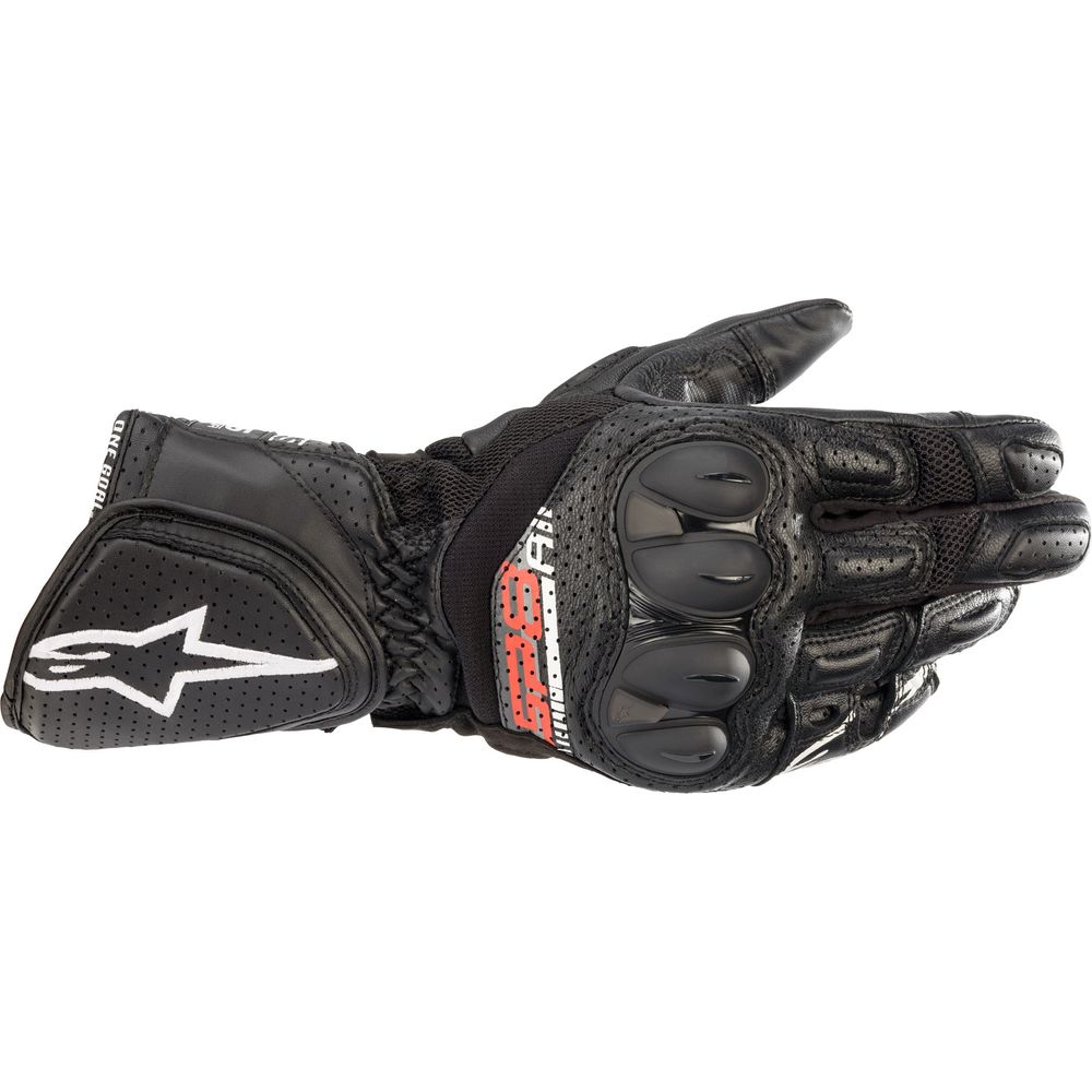 Alpinestars SP-8 V3 Air Leather Gloves Black FREE 1 YEAR Returns, FREE UK Delivery | ThrottleChimp