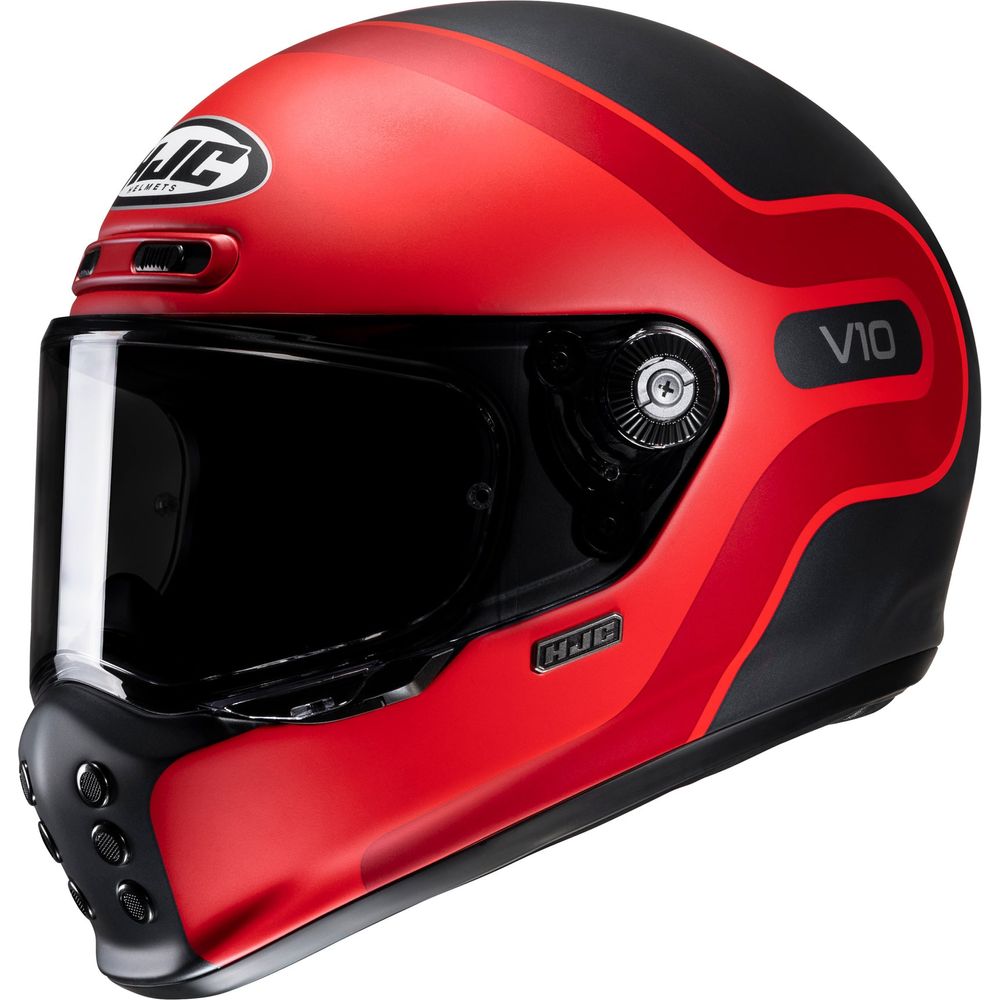 HJC V10 Grape Full Face Helmet MC1SF Red FREE 1 YEAR Returns, FREE UK Delivery | ThrottleChimp