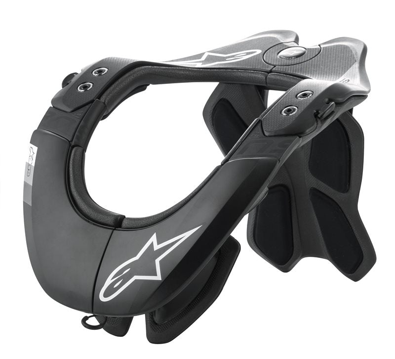 Alpinestars BNS Tech-2 Neck Support Black / Cool Grey FREE 1 YEAR Returns, FREE UK Delivery | ThrottleChimp