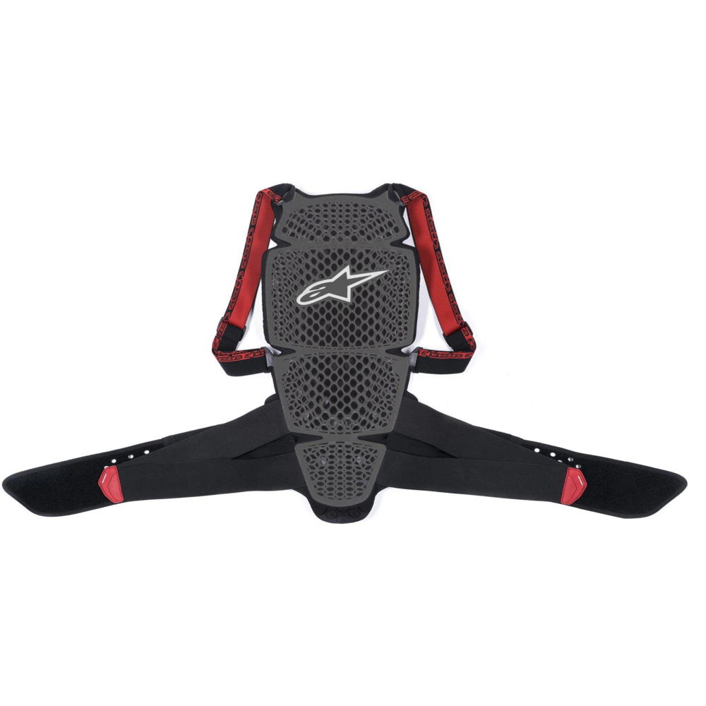 Alpinestars Nucleaon KR-Cell Back Protector Smoke / Black / Red - ThrottleChimp