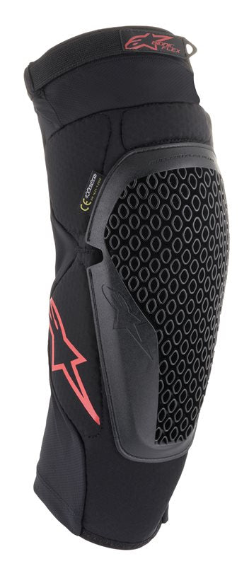 Alpinestars Bionic Flex Knee Protector Black / Red FREE 1 YEAR Returns, FREE UK Delivery | ThrottleChimp