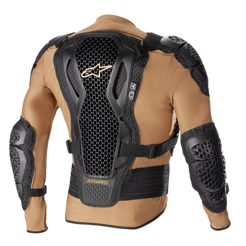 Alpinestars Bionic Action V2 Protection Jacket Sand / Black / Tangerine FREE 1 YEAR Returns, FREE UK Delivery | ThrottleChimp