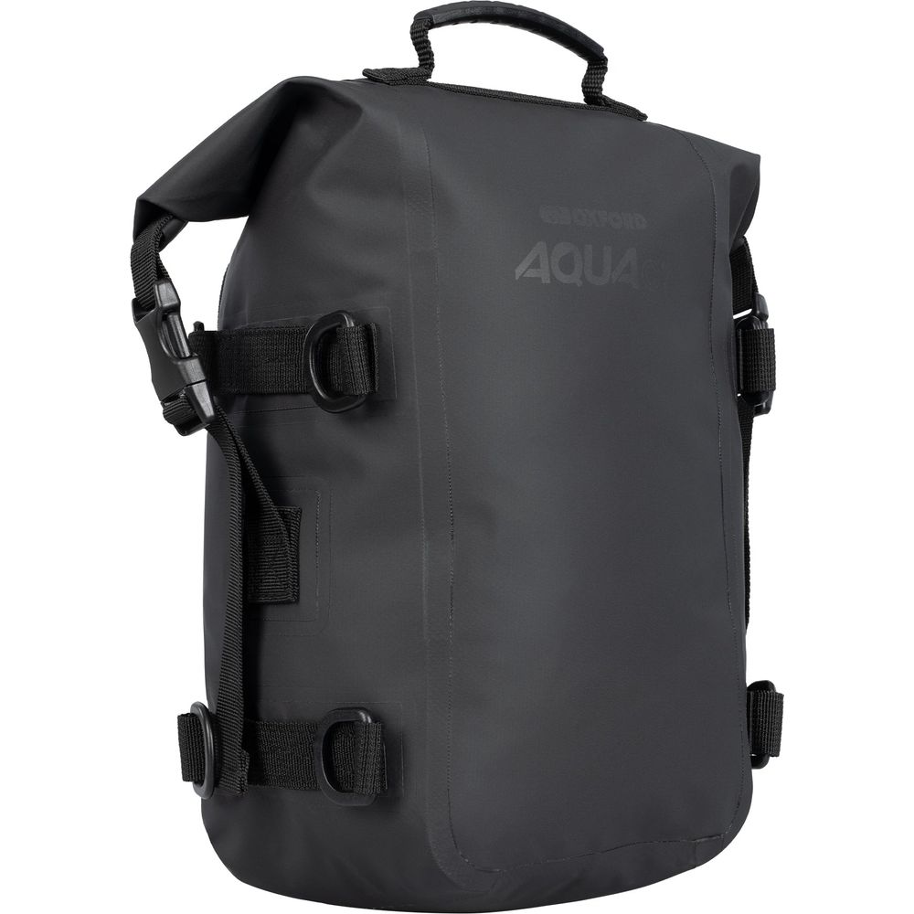 Oxford Aqua C7 Crash Bar Bag Black - 7 Litres - ThrottleChimp