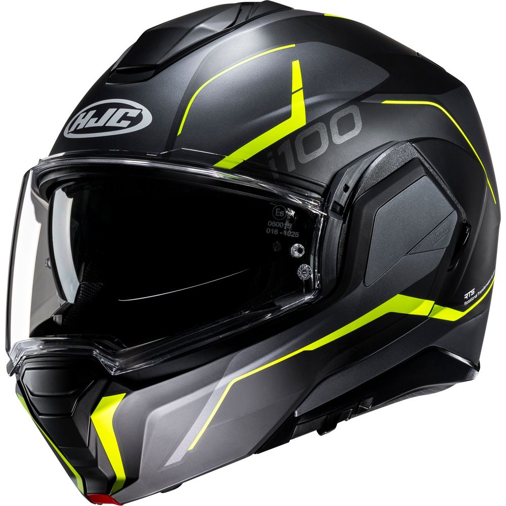 HJC I100 Lorix Flip-Up Helmet MC3HSF Yellow - ThrottleChimp