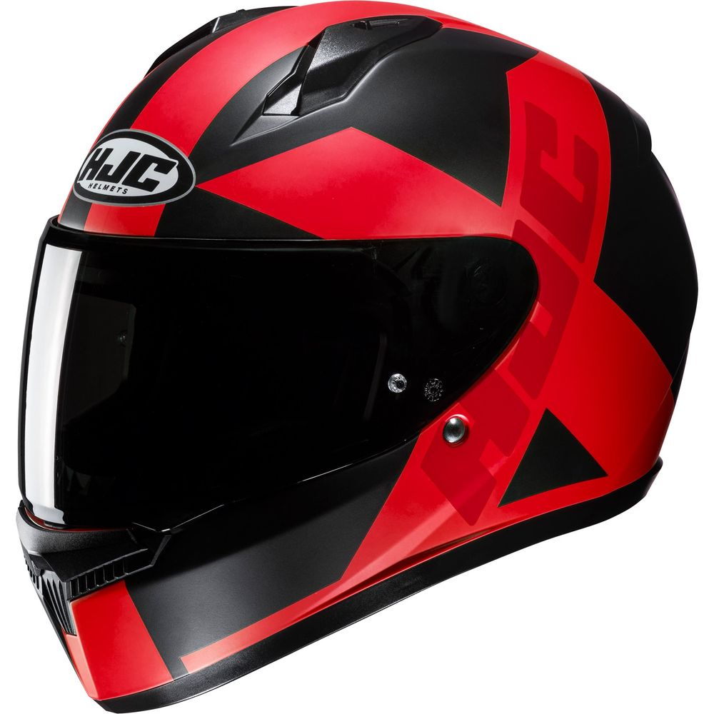 HJC C10 Tez Full Face Helmet MC1SF Red - ThrottleChimp