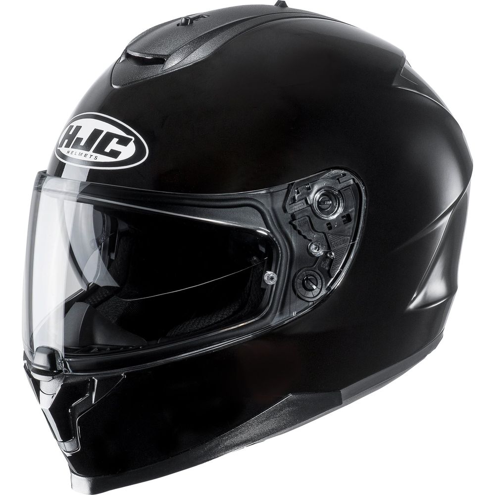 HJC C70N Full Face Helmet Black FREE 1 YEAR Returns, FREE UK Delivery | ThrottleChimp