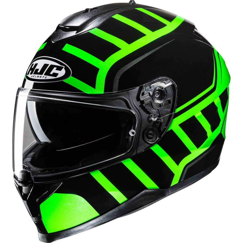 HJC C70N Holt Full Face Helmet MC4H Green - ThrottleChimp