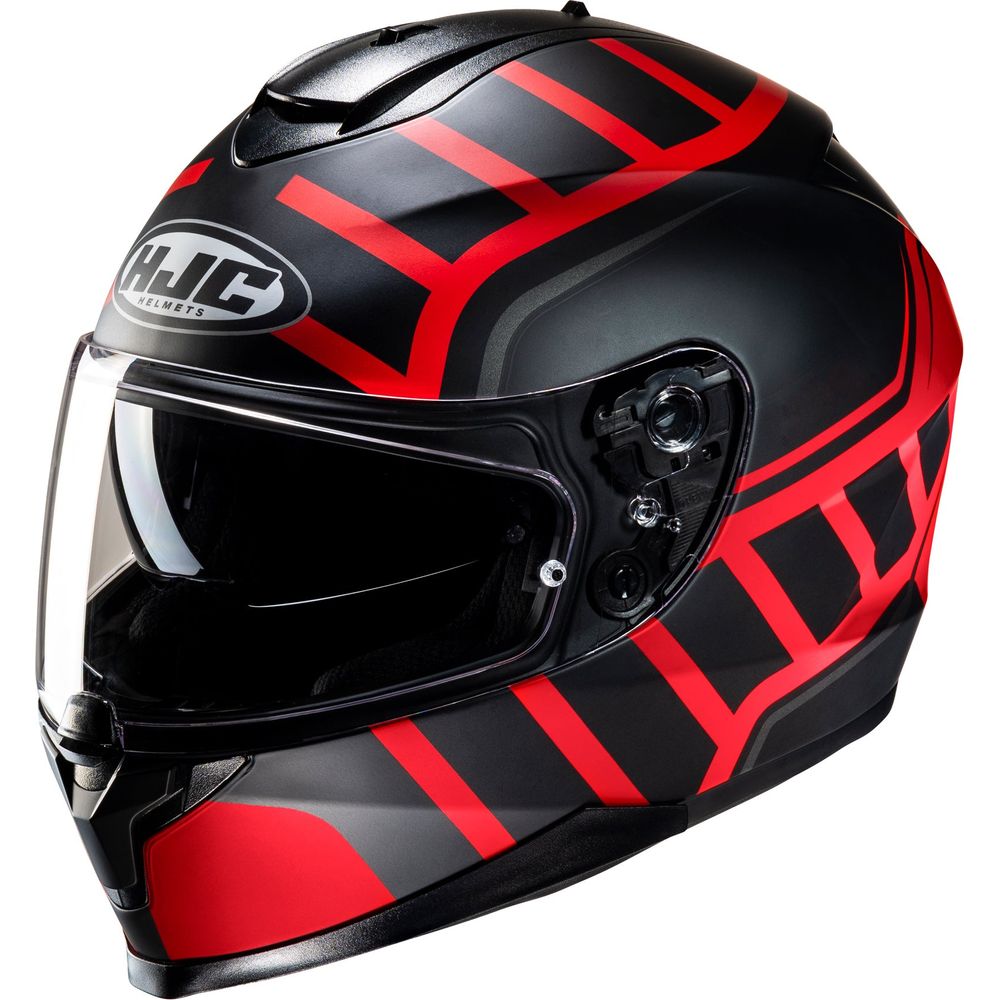 HJC C70N Holt Full Face Helmet MC1SF Red - ThrottleChimp