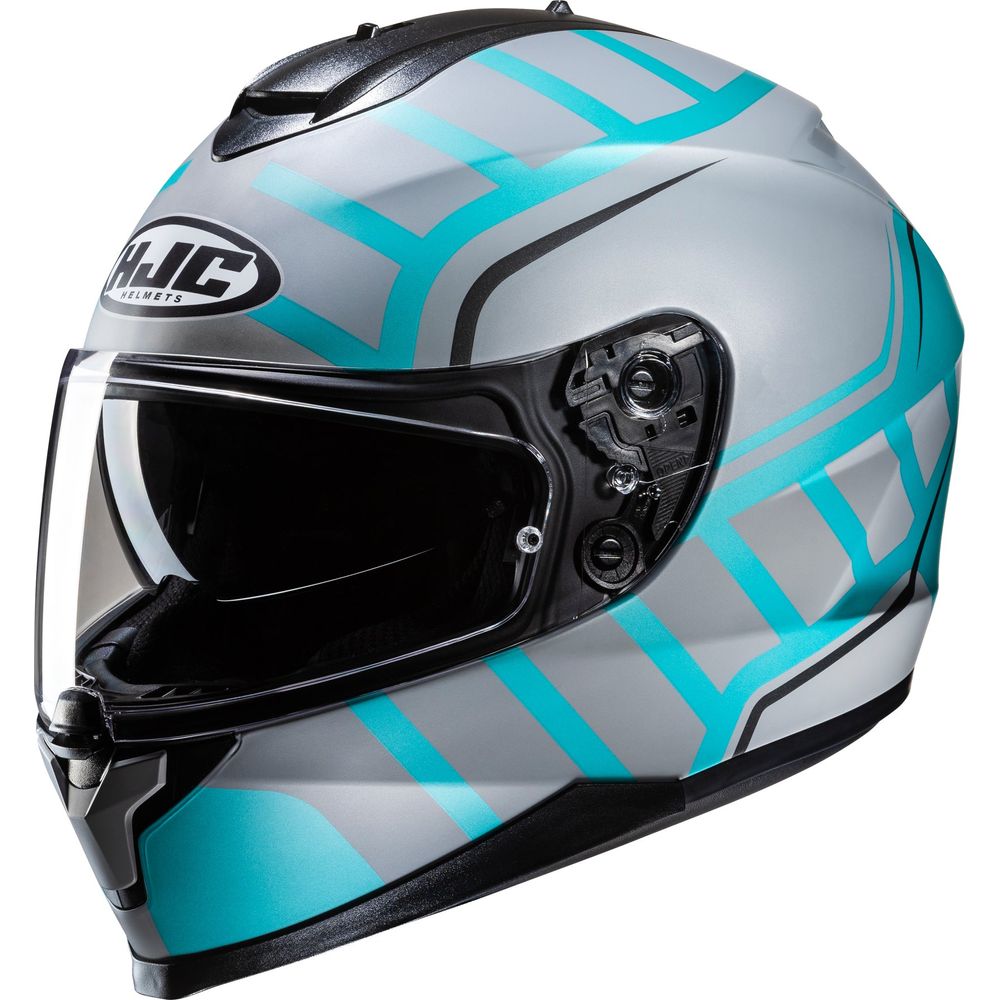 HJC C70N Holt Full Face Helmet MC4SF White / Blue - ThrottleChimp