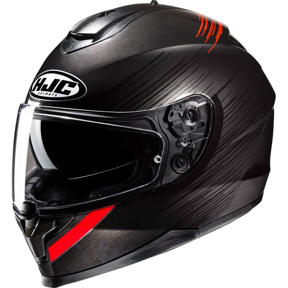 HJC C70N Sway Full Face Helmet MC1 Red - ThrottleChimp