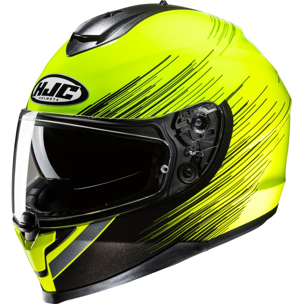 HJC C70N Sway Full Face Helmet MC3H Yellow - ThrottleChimp