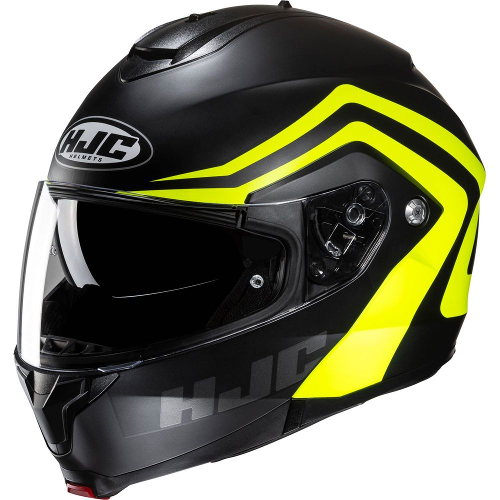 HJC C91N Nepos Flip-Up Helmet MC3HSF Yellow FREE 1 YEAR Returns, FREE UK Delivery | ThrottleChimp