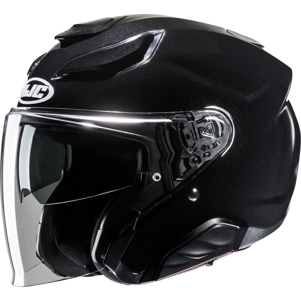 HJC F31 Open Face Helmet Black FREE 1 YEAR Returns, FREE UK Delivery | ThrottleChimp