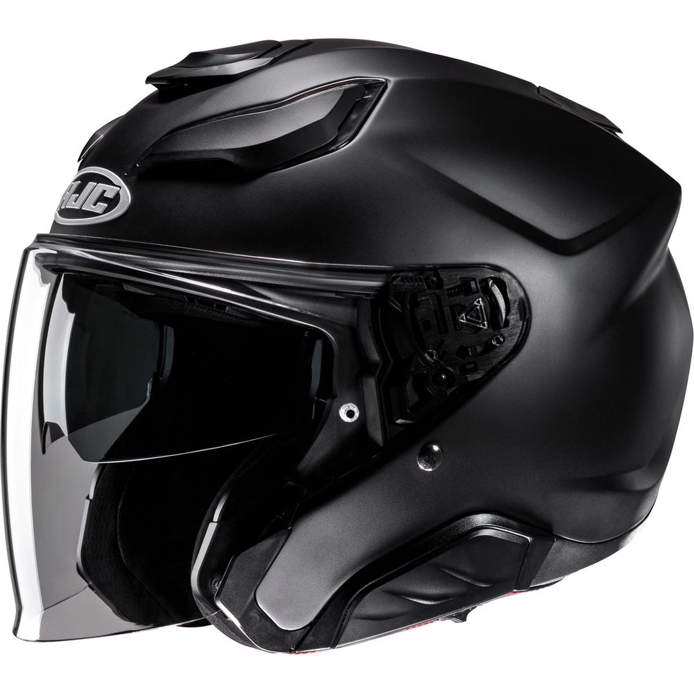 HJC F31 Open Face Helmet Matt Black - ThrottleChimp