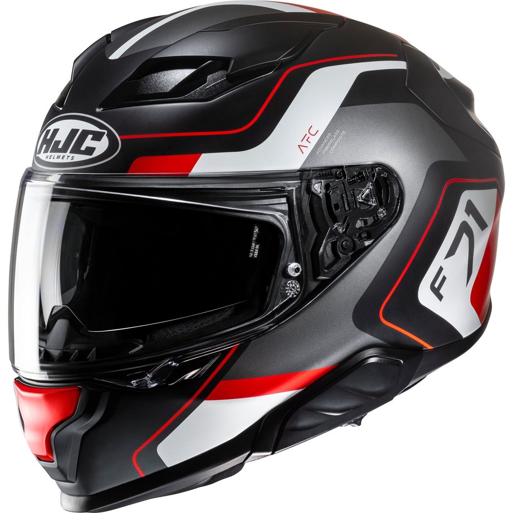 HJC F71 Arcan Full Face Helmet MC1SF Red FREE 1 YEAR Returns, FREE UK Delivery | ThrottleChimp