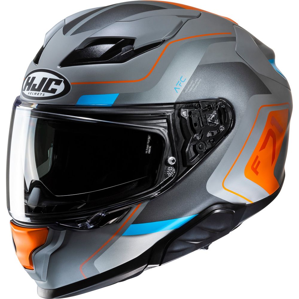 HJC F71 Arcan Full Face Helmet MC27SF Blue / Orange FREE 1 YEAR Returns, FREE UK Delivery | ThrottleChimp