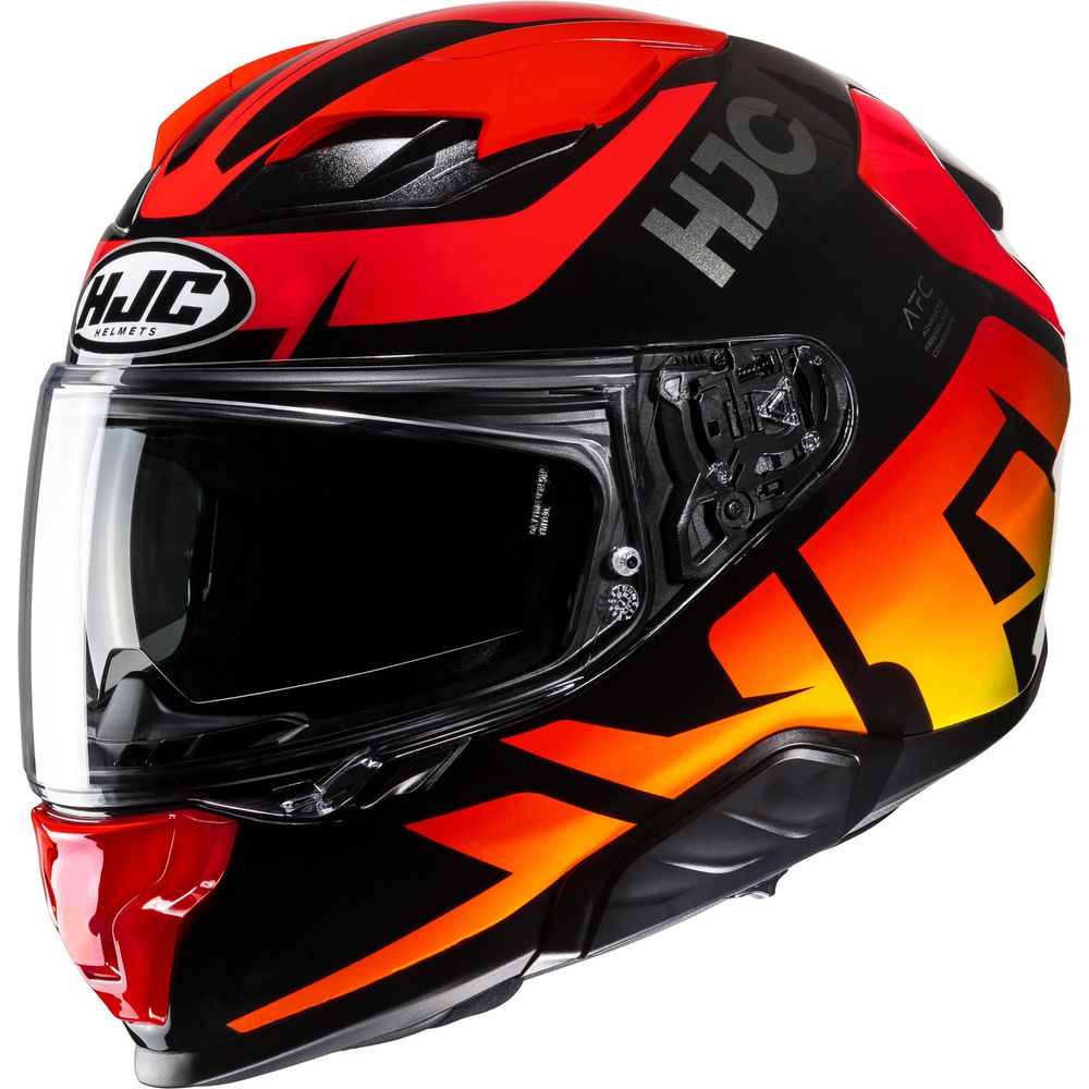 HJC F71 Bard Full Face Helmet MC1 Red - ThrottleChimp