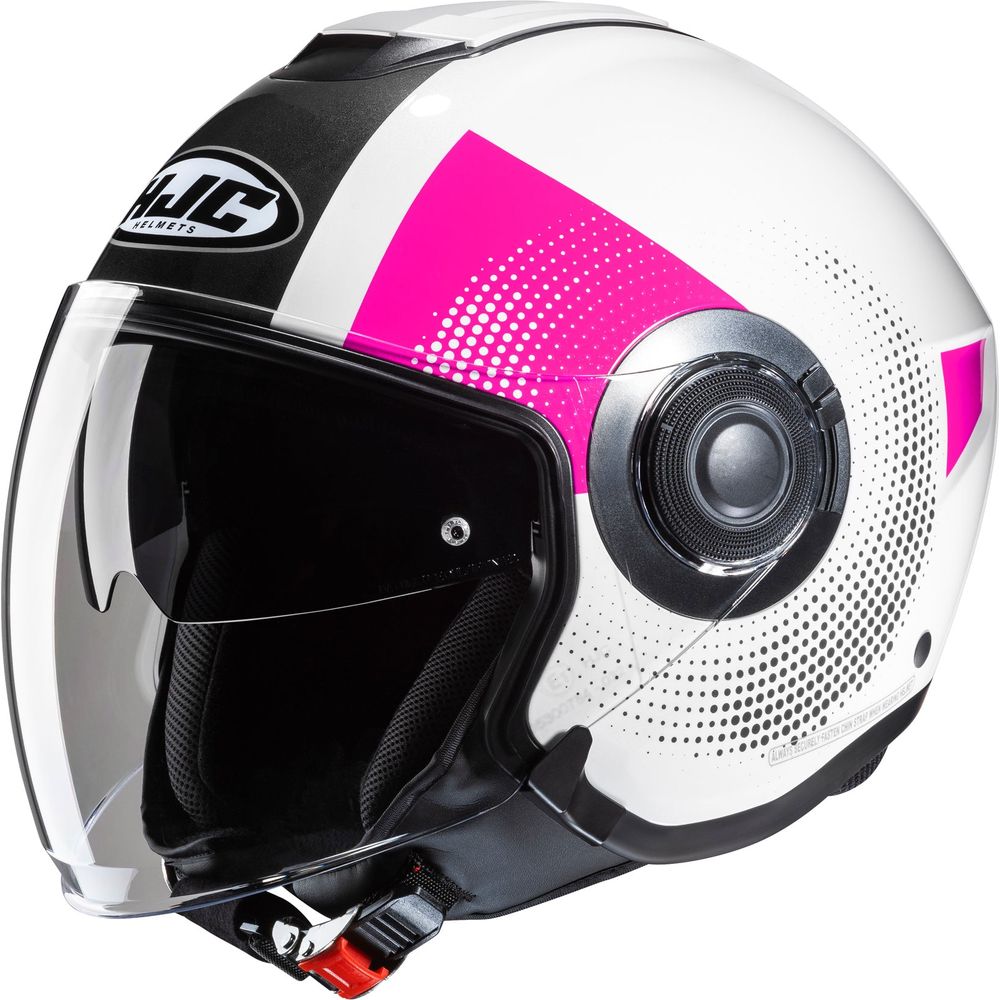 HJC I40N Pyle Open Face Helmet MC8 Pink - ThrottleChimp