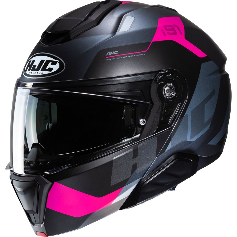 HJC I91 Carst Flip-Up Helmet MC8SF Pink FREE 1 YEAR Returns, FREE UK Delivery | ThrottleChimp