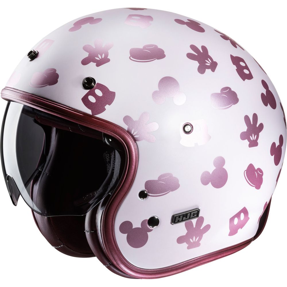 HJC V31 Disney Mickey Open Face Helmet MC8SF Pink FREE 1 YEAR Returns, FREE UK Delivery | ThrottleChimp