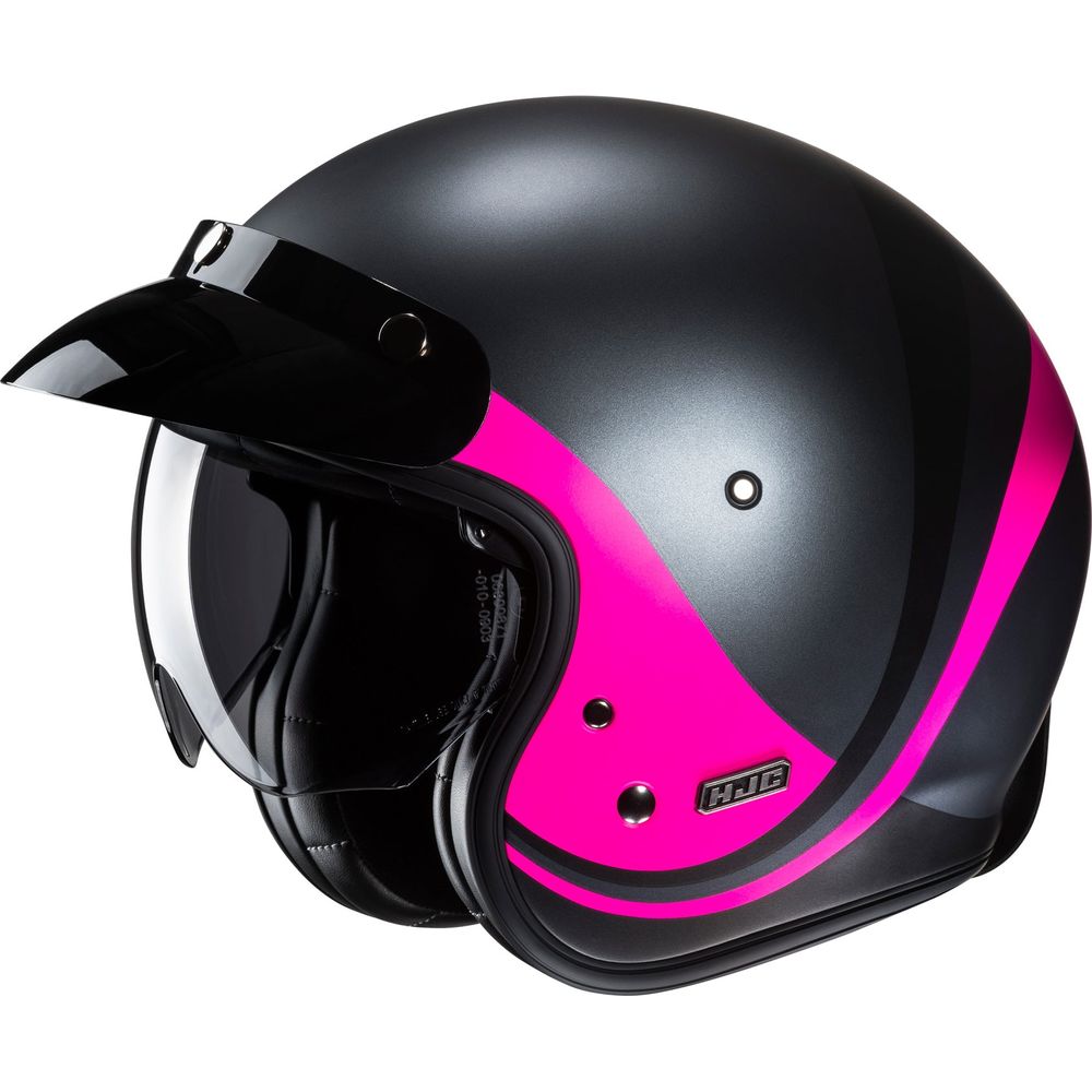 HJC V31 Emgo Open Face Helmet MC8SF Pink FREE 1 YEAR Returns, FREE UK Delivery | ThrottleChimp