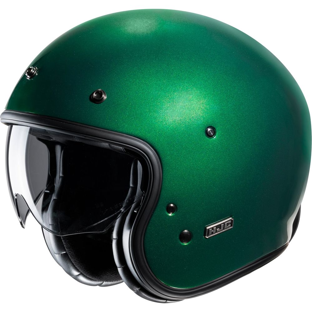 HJC V31 Open Face Helmet Green FREE 1 YEAR Returns, FREE UK Delivery | ThrottleChimp