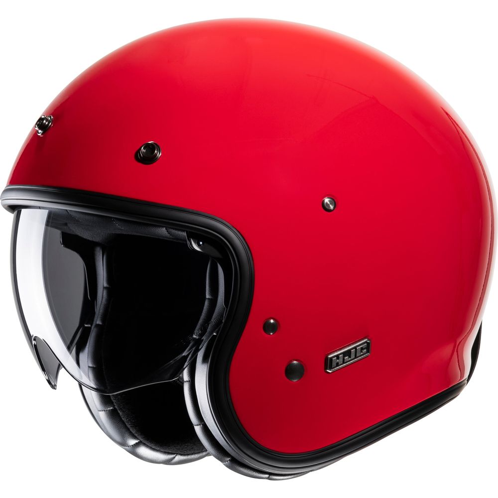 HJC V31 Open Face Helmet Red FREE 1 YEAR Returns, FREE UK Delivery | ThrottleChimp