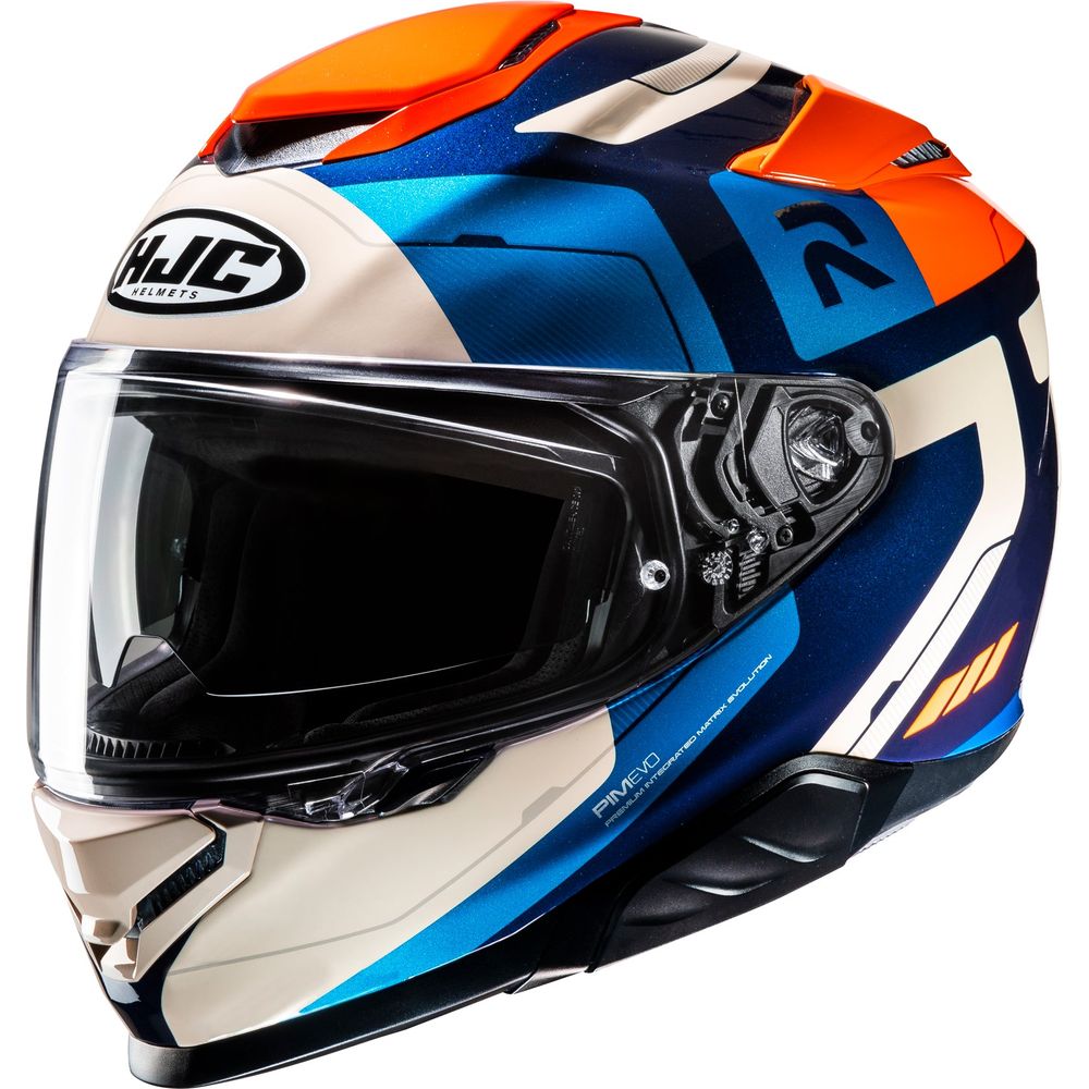 HJC RPHA 71 Cozad Full Face Helmet MC27 Blue / Orange - ThrottleChimp