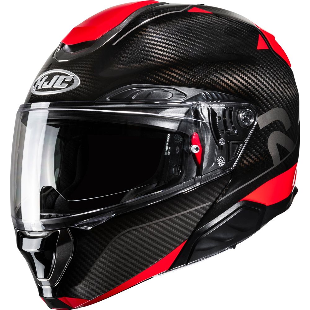 HJC RPHA 91 Noela Carbon Flip-Up Helmet MC1 Red FREE 1 YEAR Returns, FREE UK Delivery | ThrottleChimp